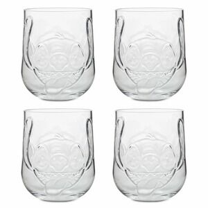 Set of 4 Disney Parks Stitch Tumbler Cup Set Clear Acrylic NEW in‎ Package